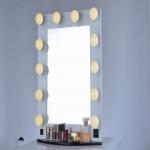 9W Dimmable Makeup Vanity Mirror With Lights 60x80cm Big Size Led Dressing