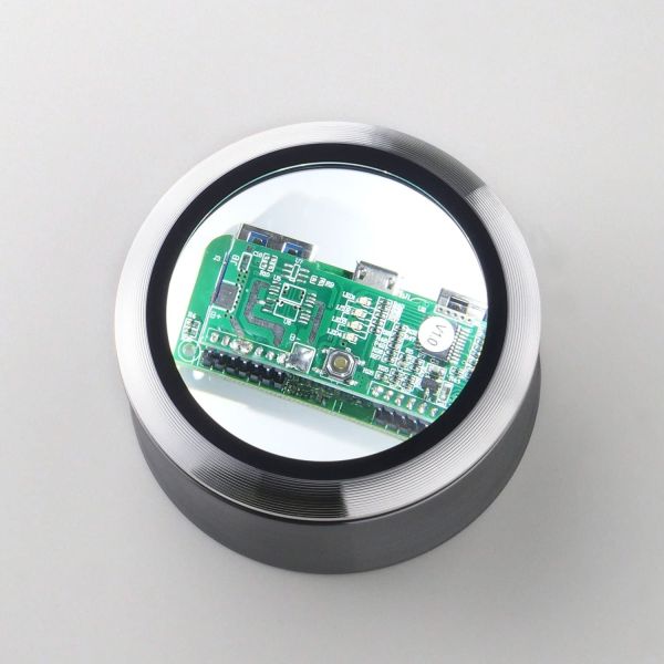 Premium Metal Round Desktop Magnifier Rechargeable Multi-Color Durable for Blueprint Viewing & Small Text Reading