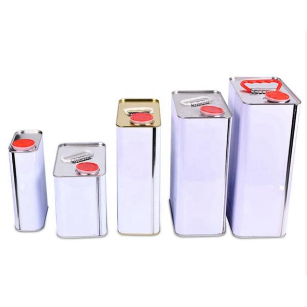 Customized Printed Metal Square Tin Paint Can With Lids