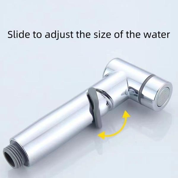 ABS handheld sit-spa spray device with portable nozzle, for use with pressure-flushing toilets in bathrooms