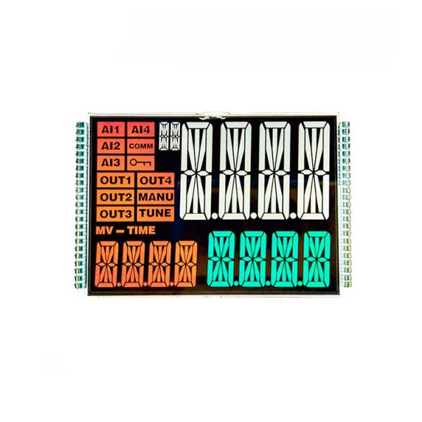 Customizable 56.3*38mm HTN Negative LCD Display Screen Factory Product for Segment Displays