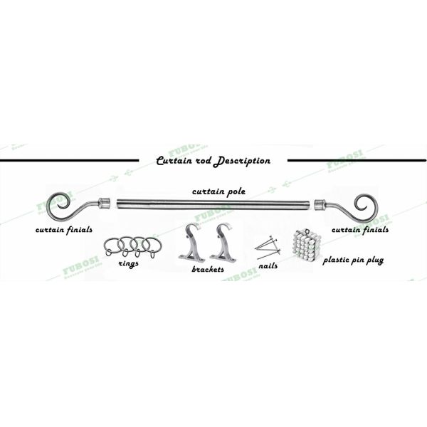 Decorative Curtain Bracket/ Metal Curtain Rod Wall Brackets