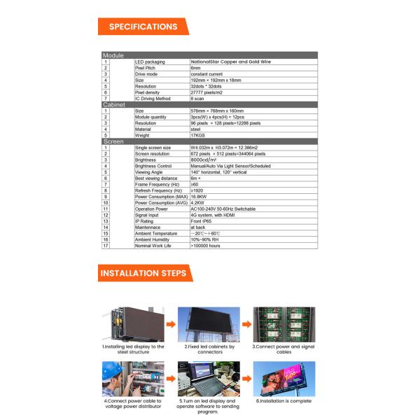 Custom High end design 8000nits P6 IP65 led digital double sided display screen billboard outdoor advertising