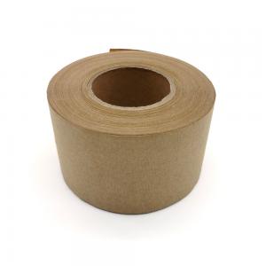 Buy cheap Brown Water Activated Gummed Kraft Paper Tape 0.11mm - 0.19mm For Packaging product