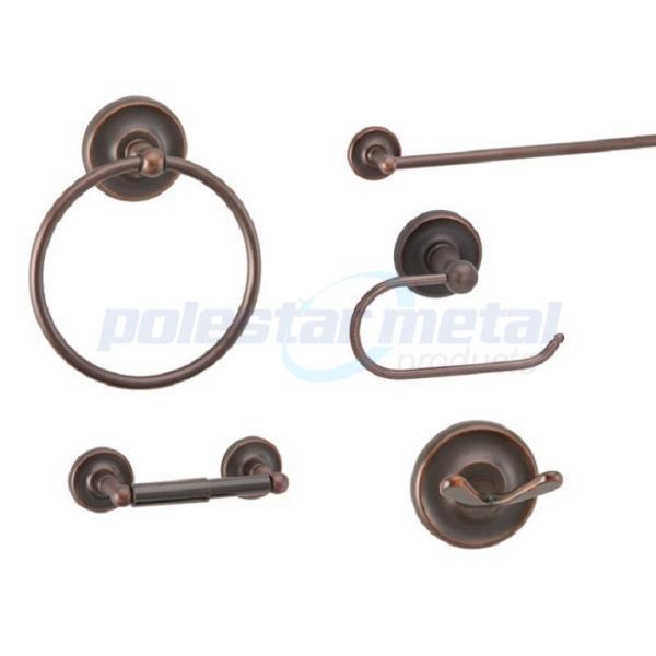 2-7/8" Diameter Bathroom Hardware Accessories Brass Double Robe Hook