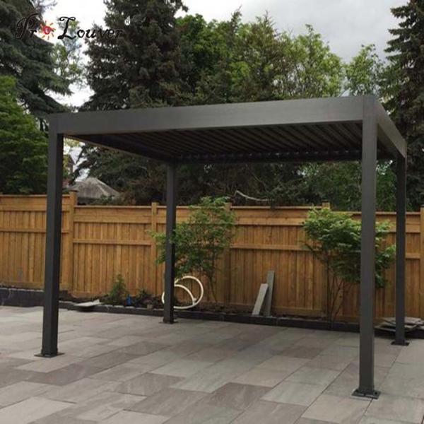 PROLOUVER Cheap Price Aluminum Louvered Roof Pergola Kits Hot Sale