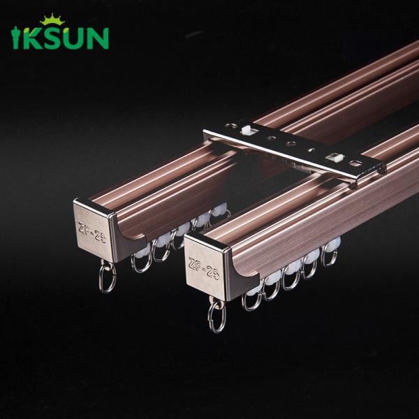 Customization Modern Aluminum Decorative Curtain Track Slide Silent Curtain Rail