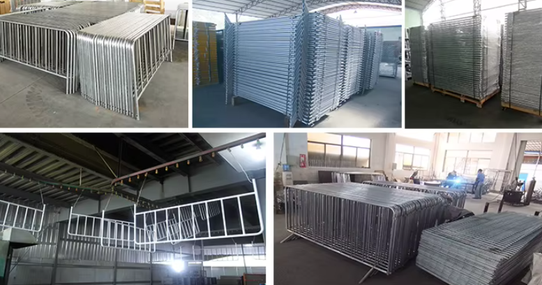 Removable Portable Metal crowd control fencing For Key Event 4*8ft