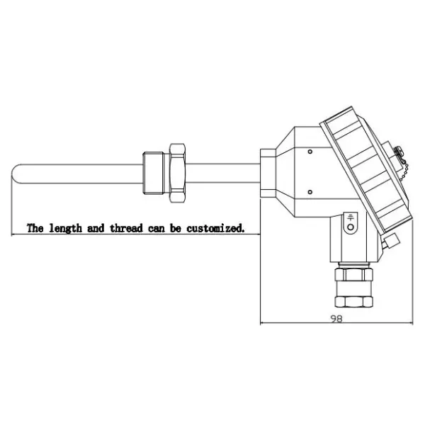 Baoji BT93420 Temperature Indicator Sensor Transmitter PT100 or 4-20mA Temperature Sensor