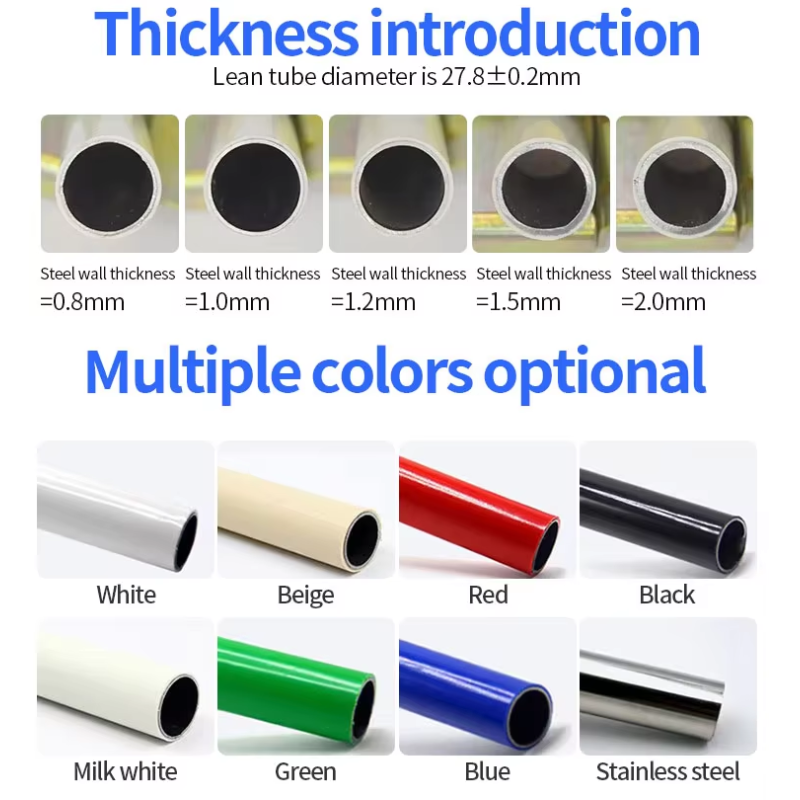 H2815 PE Coated Lean Pipe For Logistics Racking Systems