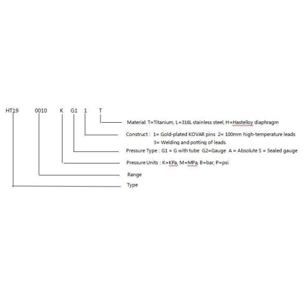 HT19 Diffused Silicon Pressure Sensor And Pressure Transducer Water Level Sensor Cell
