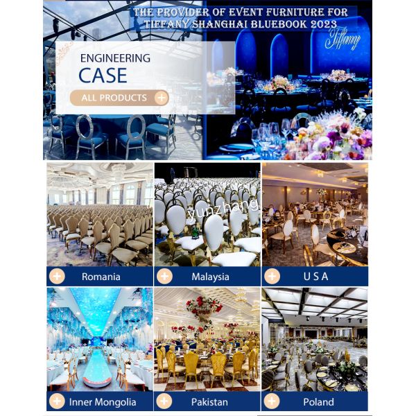 Mirror Tempered Glass Event Wedding Table Rectangular Shape Black Stainless Steel Hotel Restaurant Table