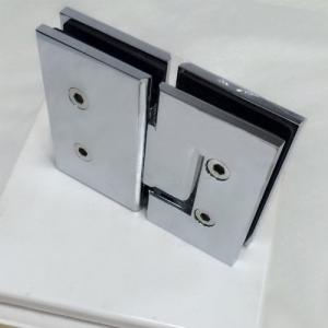 Buy cheap Glass cut -cut C hole brass chrome plated shower door hinge product