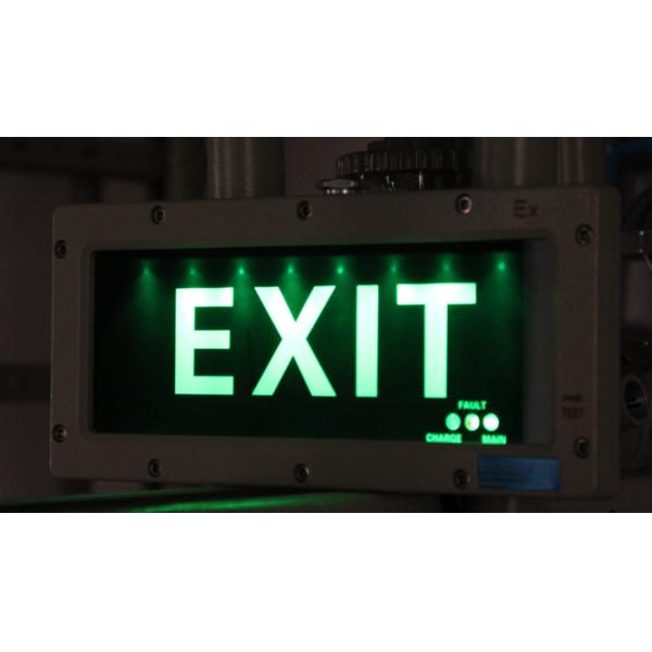 Wall Mounted 3 Watts 5700k Explosion Proof Exit Sign For Explosive Hazardous