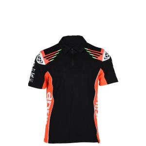 Buy cheap Customized Designs Team Uniform Clothing Breathable Cotton Motor Racing Black Polo T Shirt for Men product