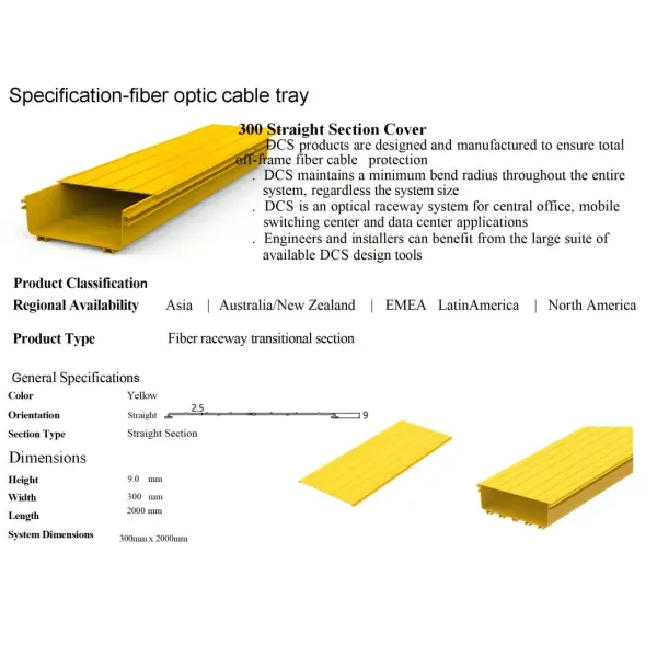 Fiber Raceway ABS Fiber Optic Cable Tray