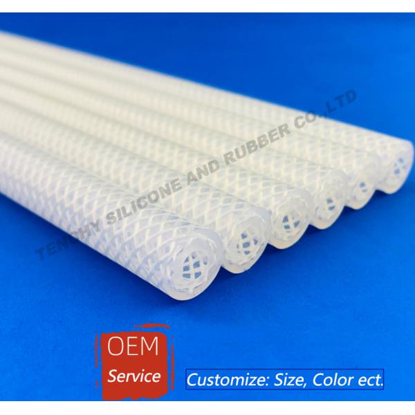 Reinforced Silicone Hose Polyster Braided High Temperature Resistant In Pharmaceutical Vessels