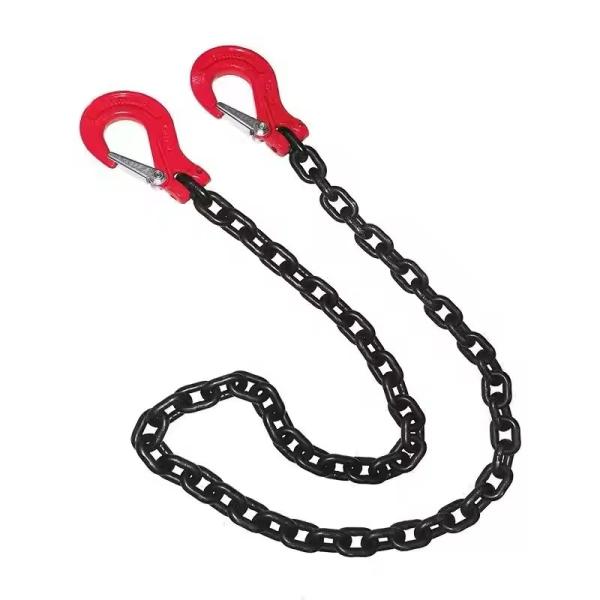 G80 Chain Sling With Legs/Endless for Lifting Goods Black Finish Welded Chain Structure