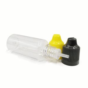 Custom Printed PET Round E Liquid Bottles With Childproof Cap