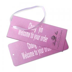 Buy cheap White Cardboard Custom Card Printing Paper Hanging Tag Gift Card For Clothes product