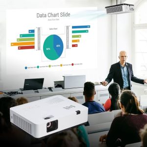 Buy cheap 3LCD Projector with 4000 Lumens Brightness WUXGA 1920x1200 Resolution and 15000:1 Contrast for Multimedia Video product