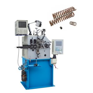 Automatic Oiling CNC Spring Coiler , Fast Debug Flat Spring Manufacturing