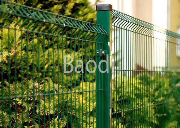 Quality Green Polyester Wire Mesh Fence , Easy Install Welded Security Fence Panels for sale