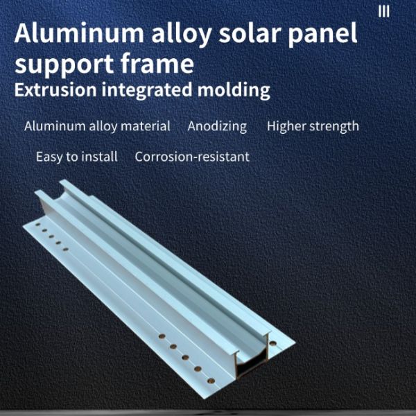 Short Solar PV Mounting Rail Solar Kits Aluminium Metal Structure Pitched