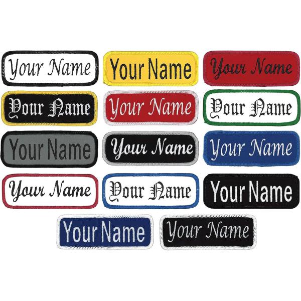 Name Patches Uniform Patches Work Shirt Patches Embroidered Patches Custom Logo