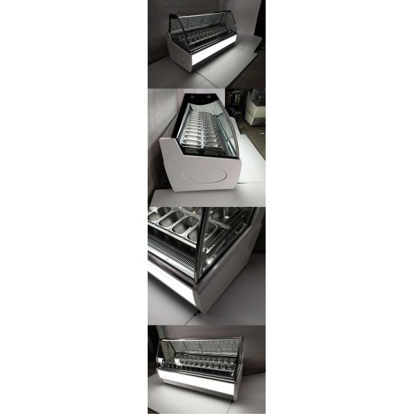Explosion Proof 24 Plates Ice Cream Showcase Freezer