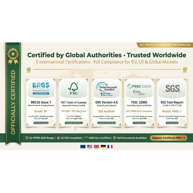 Green Packaging Glassine Bag Apparel Eco-Friendly Zero Plastic Clothing EU Compliant Garment Pouch for Certified Recyclable USA