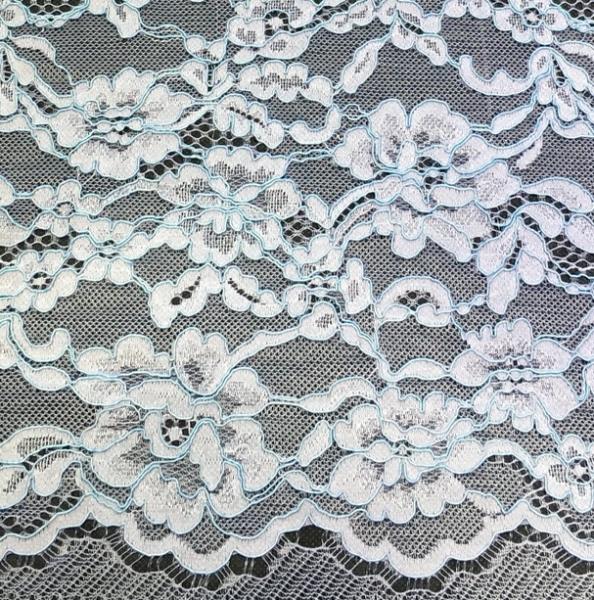 Cotton Nylon Cord Lace Fabric floral flower pattern for garmen wholesale