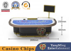 Buy cheap Custom Standard Gambling Table 7 People Baccarat Poker Table With Metal Feet product