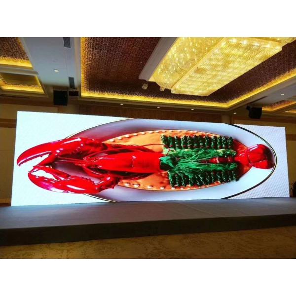 High configuration Indoor p5 video wall ironed steel cabinet led display screen