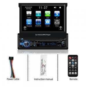 Buy cheap 1 Din 7 Carplay Car Radio Bluetooth Android-Auto Touch Screen MP5 Player RDS FM USB TF ISO Stereo Audio product
