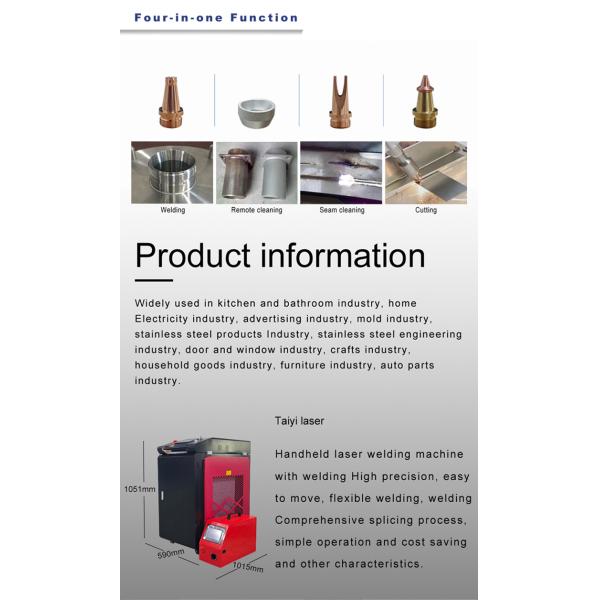 1500W 2000W 3000W Handheld Laser Welding Machine For Aluminum Sheet Carbon Steel
