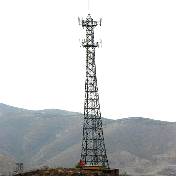 4 Legs Self Supporting Telecom Steel Tower 30m Hot Dip Galvanization