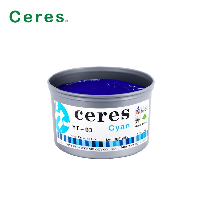 Offset ink color samples