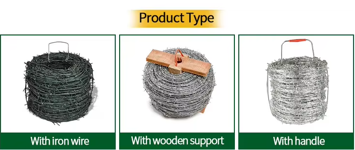 14 Gauge Double Twisted Electric Galvanized Barbed Wire for High-Security Border Protection