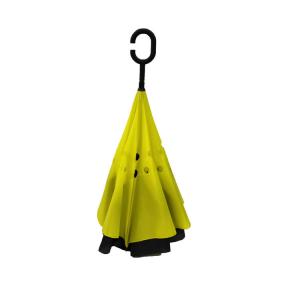 China Polyester 190T C Hook Upside Down Reverse Umbrella on sale