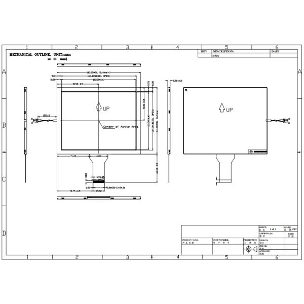 8 Inch LCD Panel TN TFT Display 600 Nits Brightness 800*600 Resolution