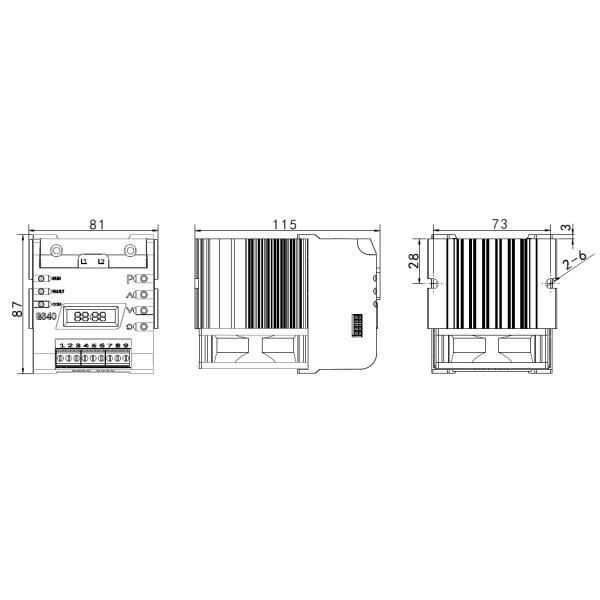 Single Phase Thyristor Power Controller Modbus Communication Closed Loop Resistance