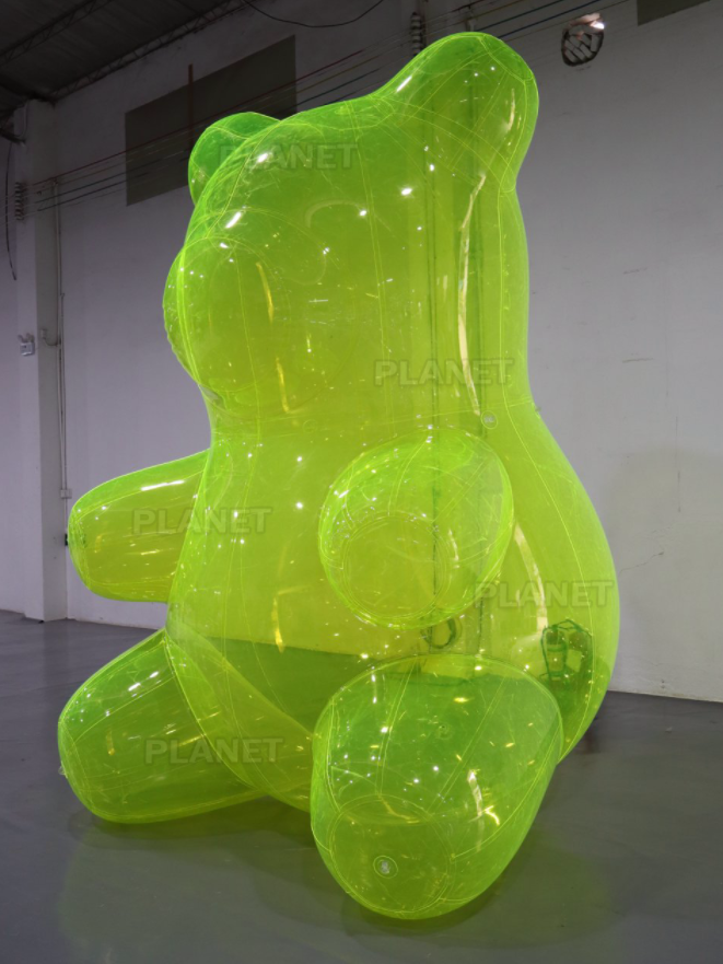 Giant Inflatable Teddy Bear Air Filled Sculpture Blow up Cartoon Model Indoor Yard Party Decoration