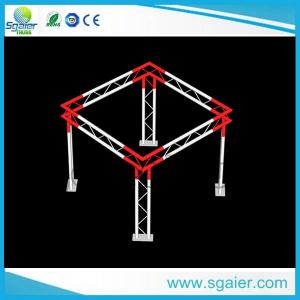 China High Performance Aluminum Truss Display Customized Length Black / Gold Color on sale