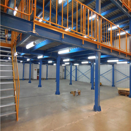 Multi Level Warehouse Metal Shelving Support Mezzanine Attic Rack