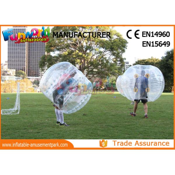 Clear TPU Inflatable Human Knocker Ball , Inflatable Ball Suit