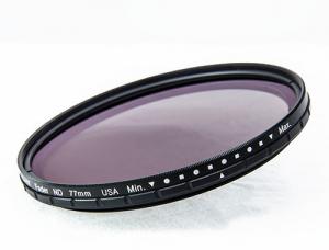 Buy cheap Black Frame Optical Glass Variable ND Filter , ND2-ND400 Adjustable ND Filter AND / VND For Reducing Light product