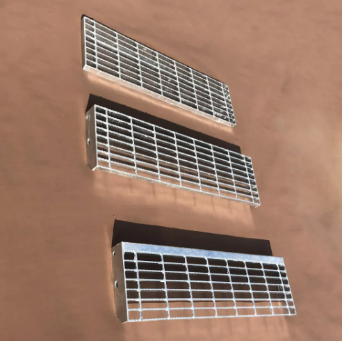 Heavy Duty Galvanized Carbon Steel Outdoor Stair Treads