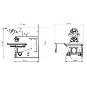 Trinocular Upright Reflected Digital Metallurgical Microscope with Polarizer