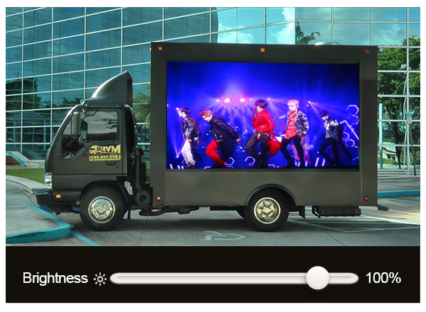P6 Outdoor Full Color Mobile LED Display Truck Screen IP65 Waterproof